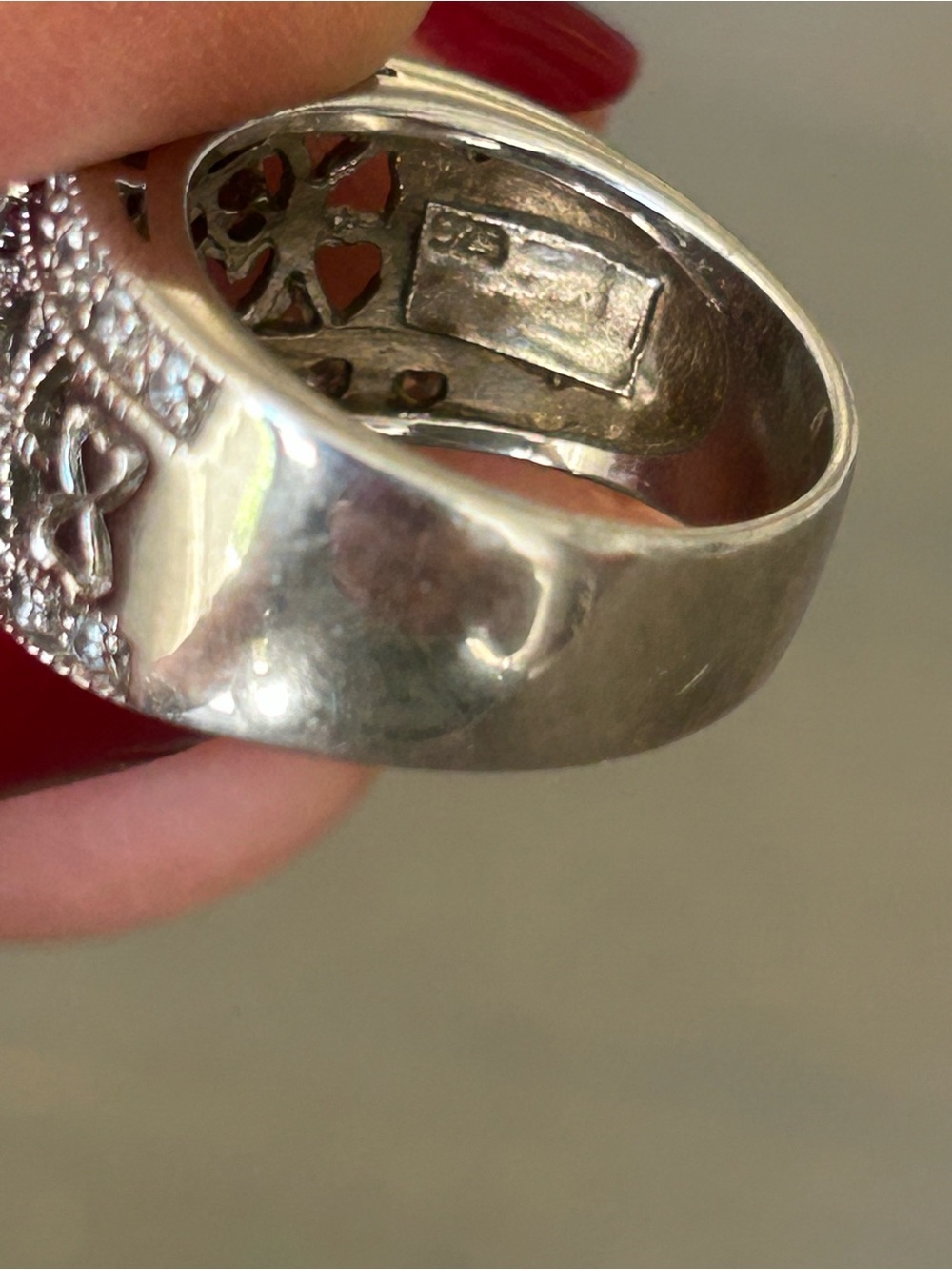Sterling 925 silver embellished Cz ring  
Loads of compliments - Picture 9 of 9